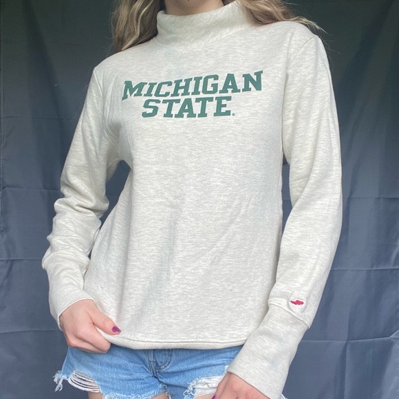 Michigan State Medium League Thick Soft Longsleeve Turtleneck Sweater - Picture 10 of 16